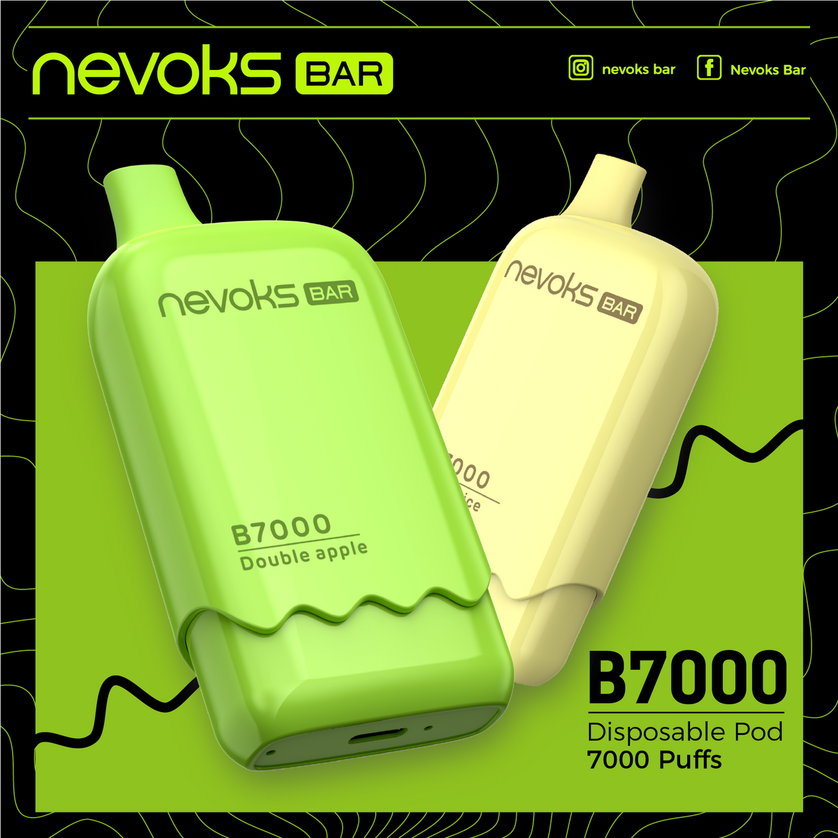 Nevoks Bar B7000 - 7000 puffs Nevoksbar Nevoks Bar B7000 - 7000 puffs Nevoksbar